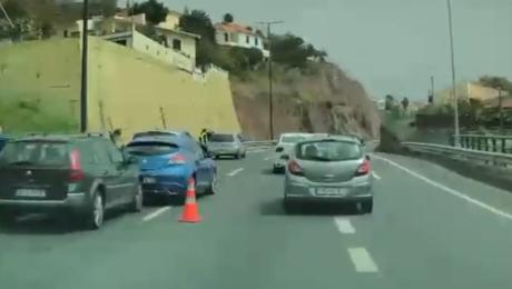 Choque em cadeia na via rápida (Com vídeo)
