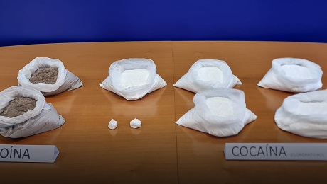 Homem detido com mais de cinco quilos de cocaína e dois quilos de heroína