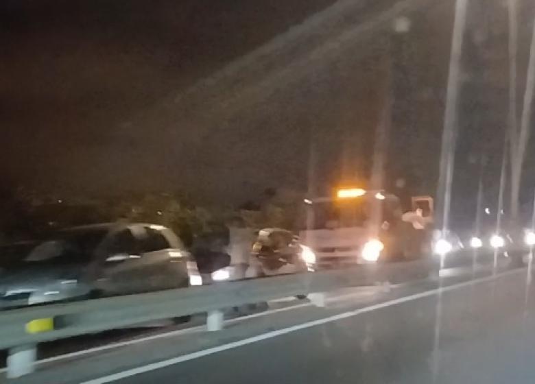 Acidente na via rápida