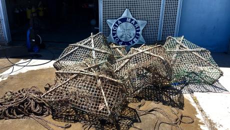 Polícia Marítima apreende seis armadilhas de pesca na Madeira