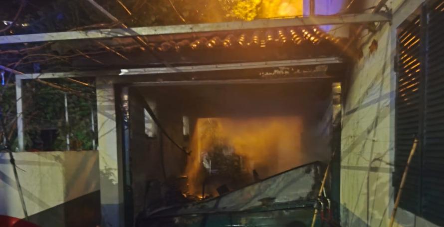Incêndio numa casa leva idosa para as Urgências